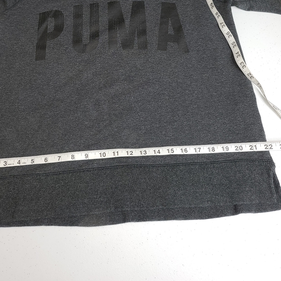 Puma Boatneck Woman's Dry Cell Gray Sweatshirt - Picture 9 of 10